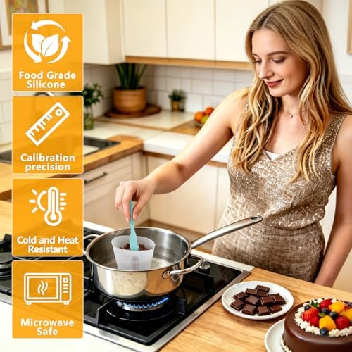 Food-Grade Silicone Chocolate Melting Cup Set