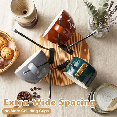 360° Rotating Coffee Mug Tree with 6 Hooks