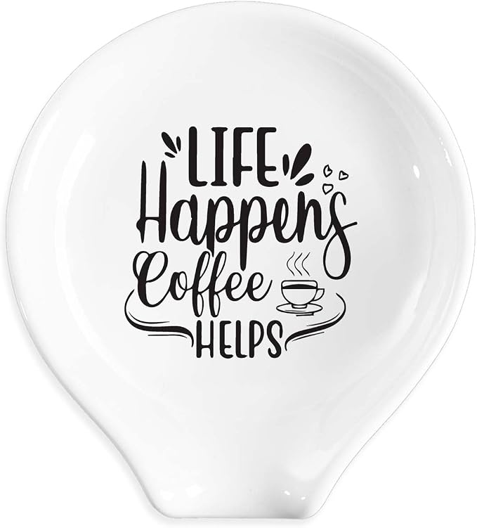 Funny Coffee Spoon Holder-Coffee Spoon Rest-Cafe Bar Station Accessories-Life by Unknown