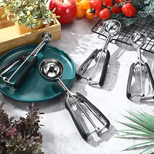 Yinder 4 Pcs Cookie Scoop Set Ice Cream Scooper Cookie Scoops for