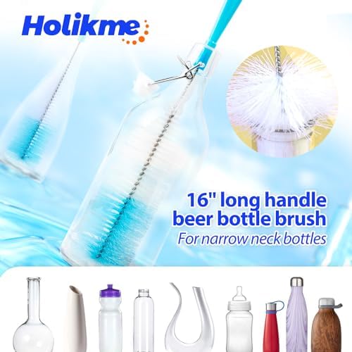 Holikme Bottle Brush Tube Cleaning Set, White