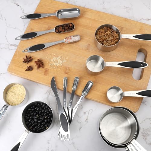 Measuring Cups and Spoons Set of 16 Magnetic Measuring Spoons Set