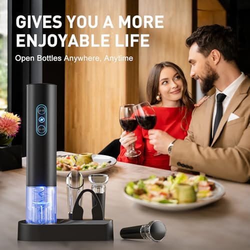 Electric Wine Opener, Rechargeable Cordless Wine Accessories