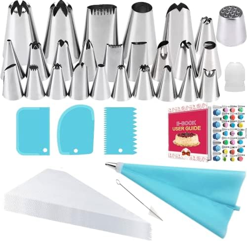 Icing Nozzles Set, Cake Decorating Set, Stainless Steel Piping Icing