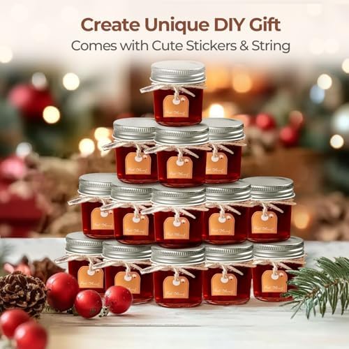 ComSaf 2 oz Mini Mason Jars, 48 Pack