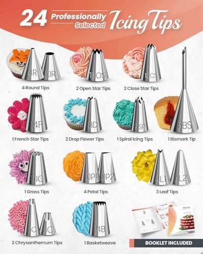 RFAQK 700-Piece Cake Decorating Kit with Springform Pans