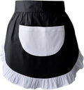 CRB Fashion Waist Apron Kitchen Cooking Restaurant Cotton Bistro Half Aprons by CBTRFashion