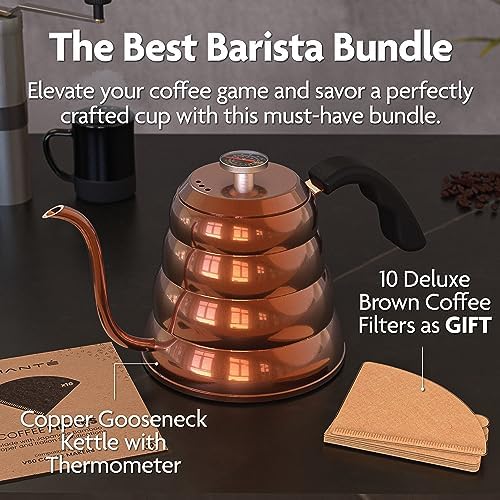 Viante Gooseneck Stovetop Pour Over Kettle with Thermometer