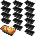 16 Pack Mini Loaf Pans for Baking, 6.1" Carbon Steel Nonstick Small