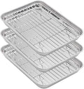 Aspire Stainless Steel Baking Sheet Pan Tray Set with Rack