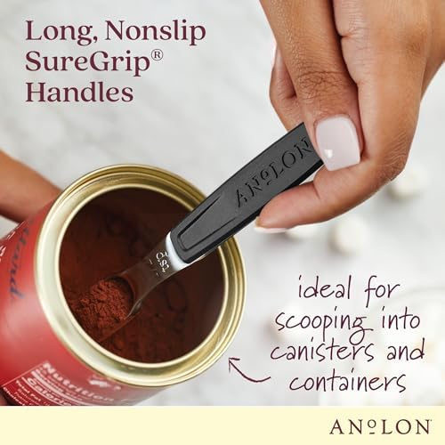 Anolon SureGrip Tools and Gadgets Magnetic Measuring Spoon Set
