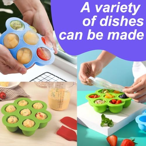 3 Pack Silicone Egg Bite Mold for Air Fryer Silicone Molds