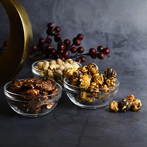 Mini 3.5 Inch Small Glass Bowls with Lids - Small Bowls Perfect for
