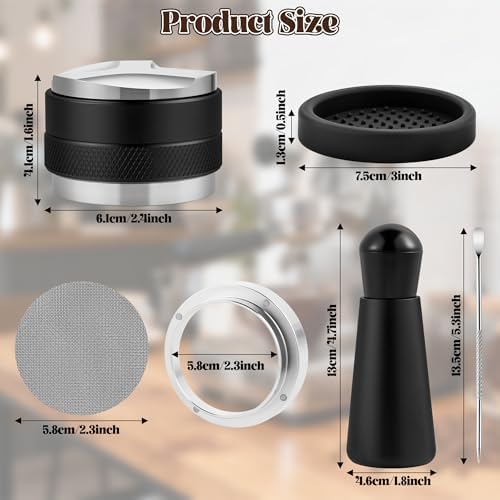 Espresso Accessories Kit - 6Pcs Coffee Tools with Stainless Steel