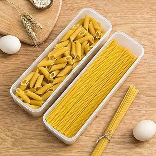 2Pcs Pasta Storage Container Kitchen Spaghetti Food Storage Box