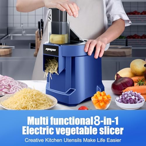 MOGAN 8-in-1 Commercial Electric Vegetable Cutter