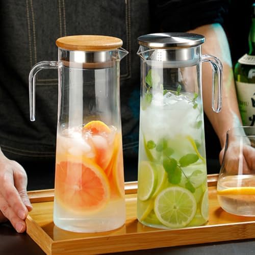OUNONA Water Pitcher Drinking Pitcher with Lid Large Capacity Acrylic