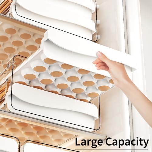 JOYZAN Egg Holder for Fridge 60 Count Large Capactity Egg Storage