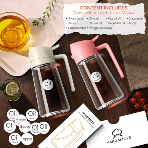 YARRAMATE 16 oz Glass Olive Oil Sprayer