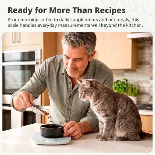 Greater Goods Food Scale, Slim & Compact Build, 1g Precision