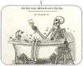 OTVEE Bathtub Wine Enjoyment Dish Drying Mat for Kitchen Counter