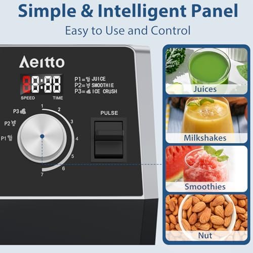 Aeitto 1800W Countertop Blender, 68Oz