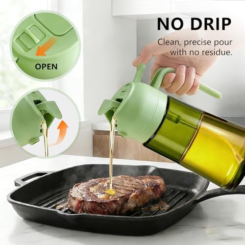 2-Pack Olive Oil Sprayer and Dispenser Bottle