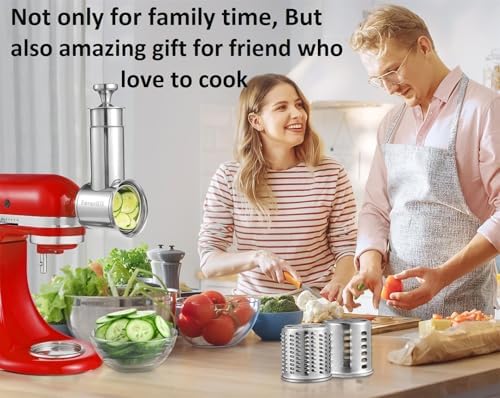 FavorKit Chesse Grater Slicer Shredder Attachment for Kitchenaid