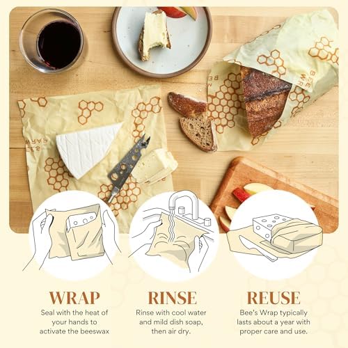 Bee's Wrap Beeswax Bread Wrap, Honeycomb