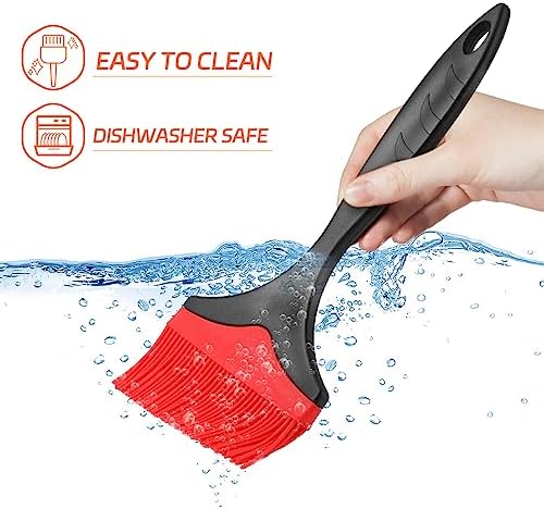 Large Silicone Basting Pastry Brush - 3.95inch Extra Wide Silicone