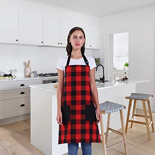 Cooking Aprons for Women Men - Cute Chef Kitchen Baking BBQ Apron