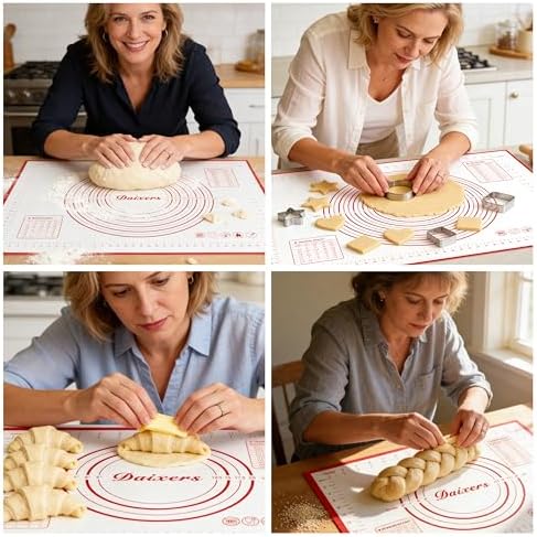 Silicone Baking Mats Set of 2, 24 x 16 and 16 x 12 Inch