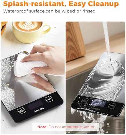 Atogou Food Scale Rechargeable - 33lb Digital Kitchen Scale Ounces