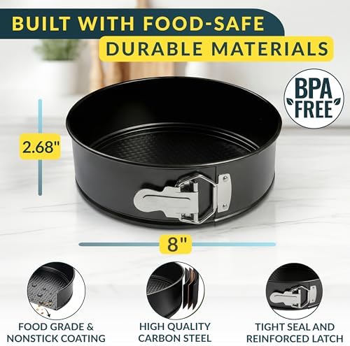 Baker's Signature 8 Inch Springform Cheesecake Pan with Removable