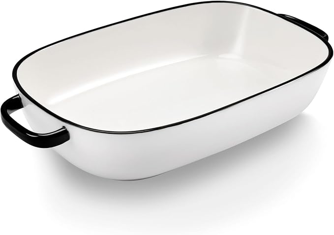 4.5 Quart Ceramic Baking Dish, Serving Bakeware by Roeveca