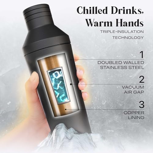 Insulated Cocktail Shaker | Vacuum Double Wall Stainless Steel