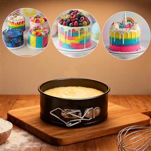 4 Inches Mini Springform Pan, 4-Pack