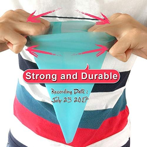 Silicone Pastry Bags, Weetiee 3 Sizes, 6 Pack