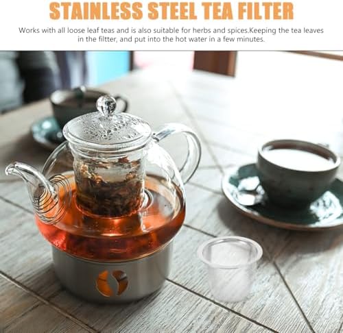 Luxshiny Tea Filter Stainless Steel Set of 8 5.80X5.80X5.00cm/2.28X2.