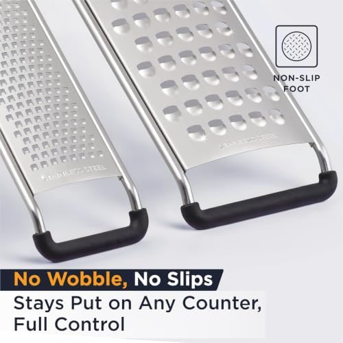 Deiss PRO 2-Pc Kitchen Grater Set - Lemon Zester & Coarse Cheese