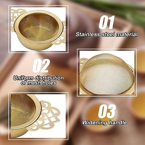 304 Stainless Steel Tea Drain Strainer Tea Filter Mesh Tea Drip Bowls
