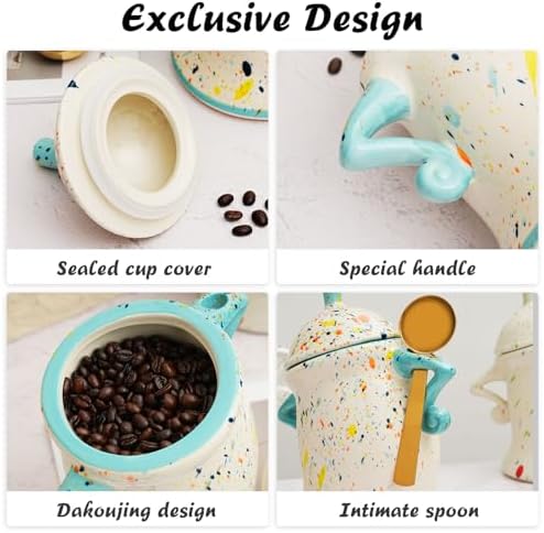 Canister with Attitude - 1.2L Airtight Sassy Canister, Ceramic Storage