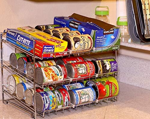 SimpleHouseware Beverage Can Dispenser Rack + Stackable Can Rack