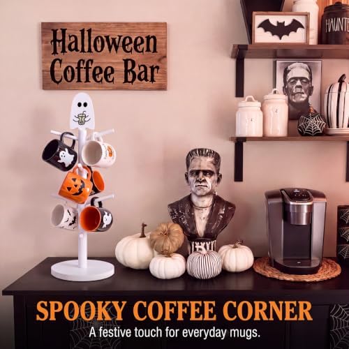 DoubleFill Halloween Coffee Table Decor Ghost Coffee Mug Holder