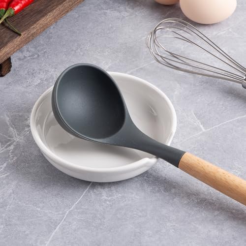 Spoon Rests for Stove Top, Ceramic Spoon Holder for Kitchen Counter
