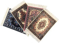 Set of 4 Carpet-Style Coasters – Turkish Rug Design Drink mats with