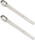 2PCS 1/2tsp Single Measuring Spoon, Stainless Steel Long Handle Individual by BERYLER