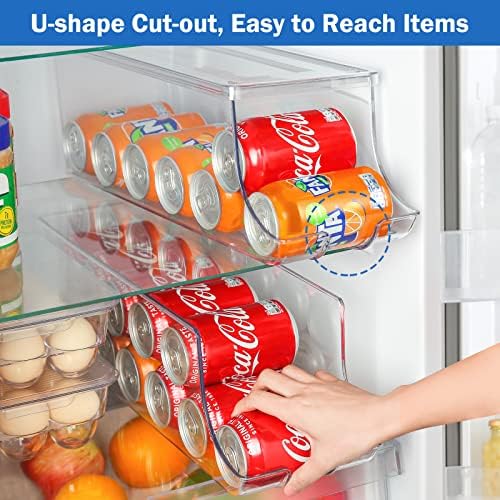 Puricon 2-Pack Soda Can Organizer for Refrigerator