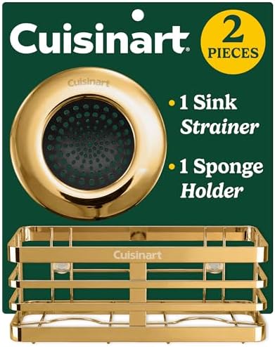 Cuisinart Sink Drain Strainer & Sponge Holder, 2-Piece Set