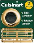 Cuisinart Sink Drain Strainer & Sponge Holder, 2-Piece Set